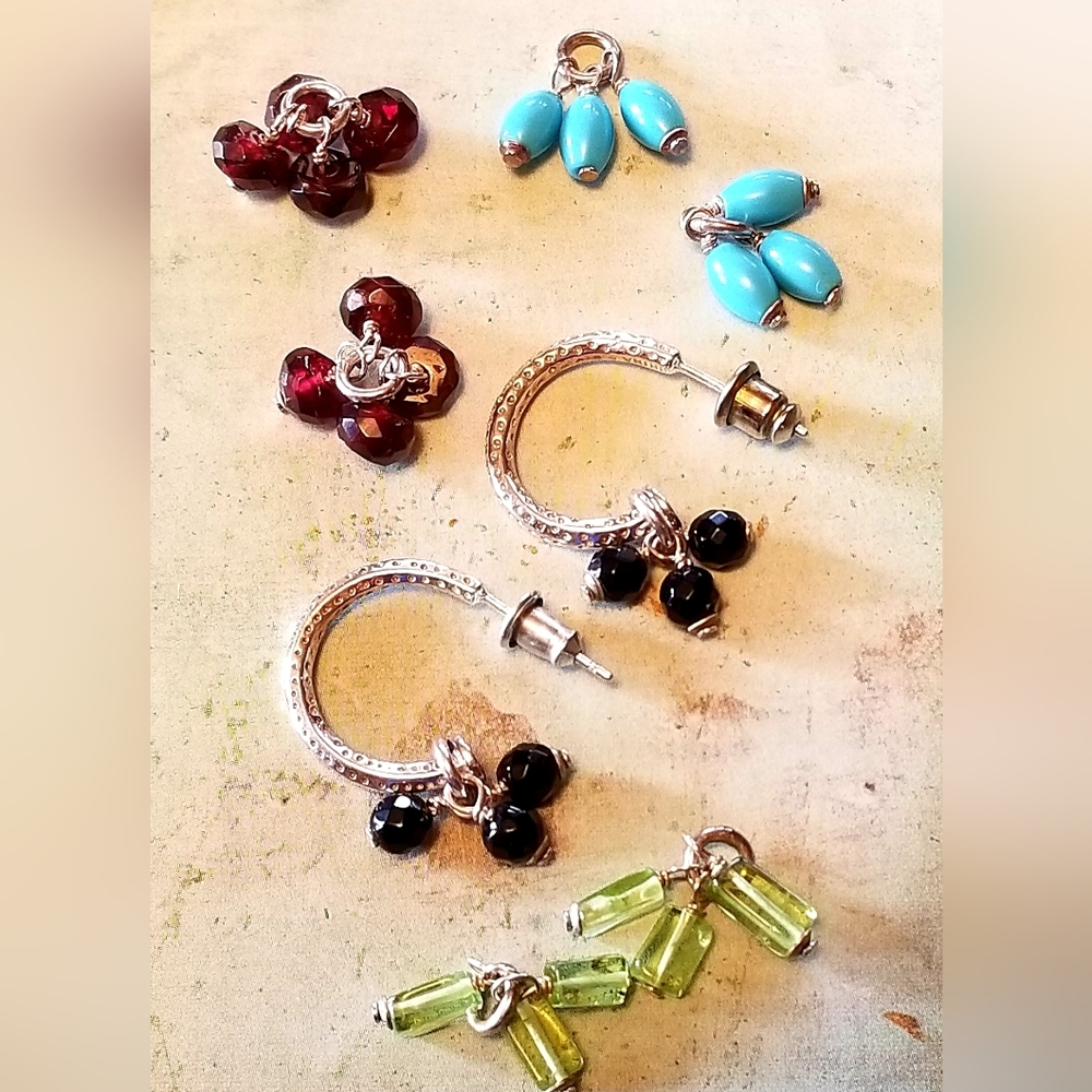 Silpada Interchangeable Gemstone Earrings - image 8